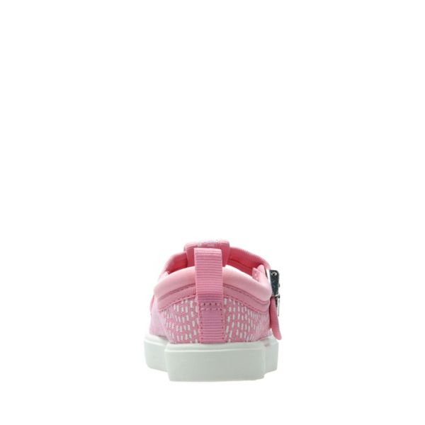 Clarks Girls City Spark Toddler Canvas Pink | CA-7240635